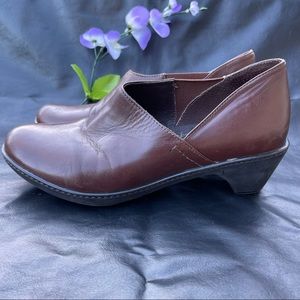 DANSKO Womens 'Baylee' Brown Kidskin Leather Ankle Booties Clogs Size 39